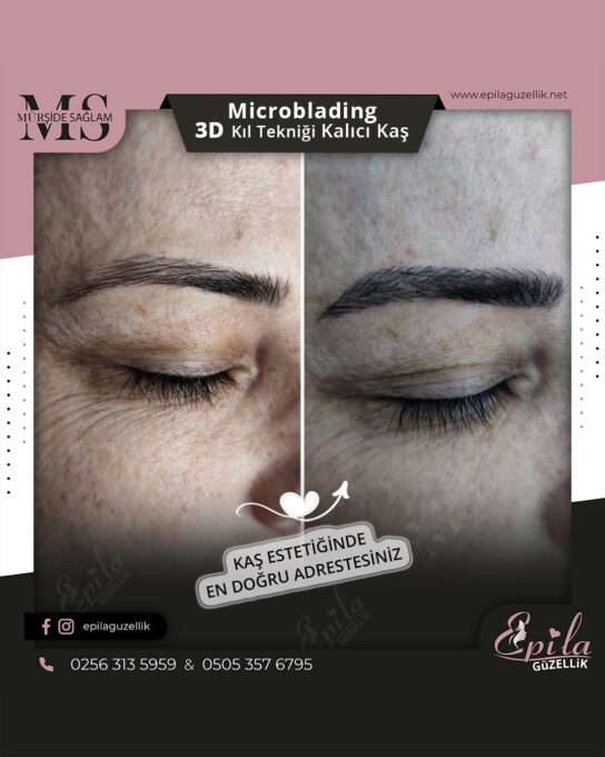 Nazilli - Microblading 3D Kıl Tekniği Kalıcı Kaş Kontürü