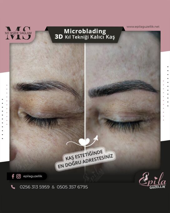 Nazilli - Microblading 3D Kıl Tekniği Kalıcı Kaş Kontürü