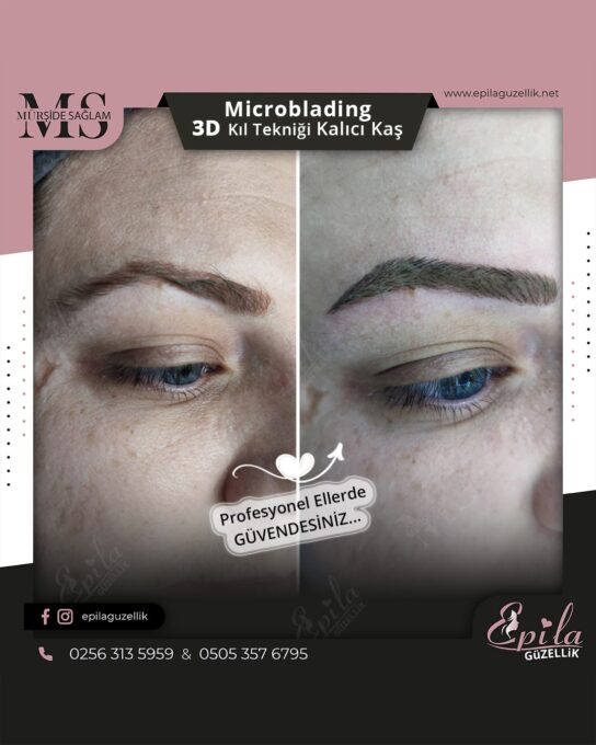 Nazilli - Microblading 3D Kıl Tekniği Kalıcı Kaş Kontürü