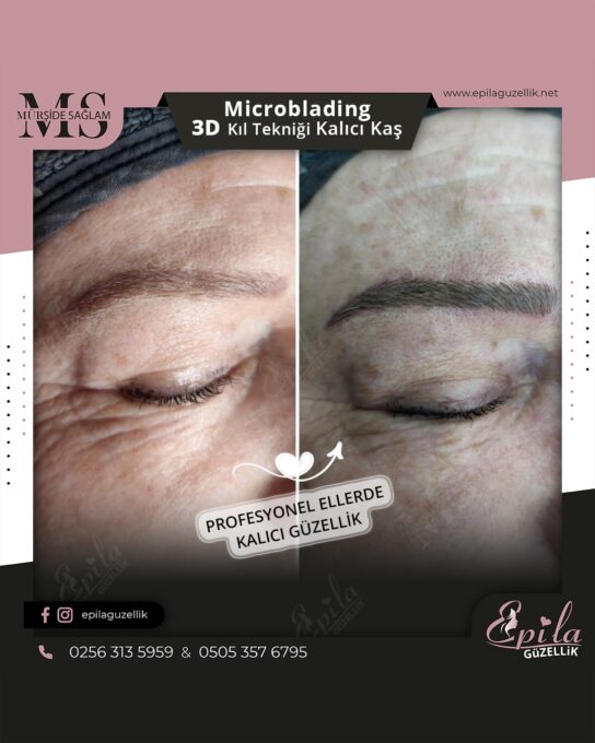 Nazilli - Microblading 3D Kıl Tekniği Kalıcı Kaş Kontürü