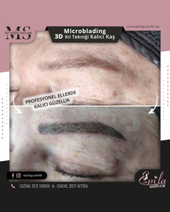 Nazilli - Microblading 3D Kıl Tekniği Kalıcı Kaş Kontürü