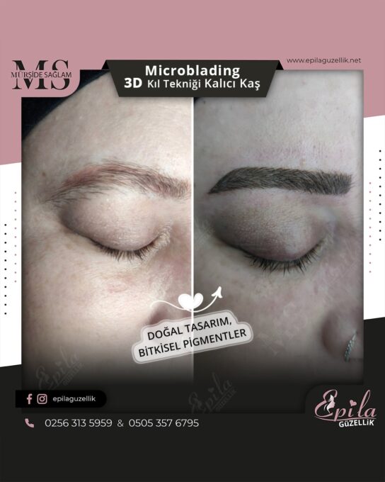 Nazilli - Microblading 3D Kıl Tekniği Kalıcı Kaş Kontürü