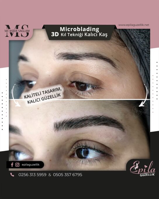 Nazilli - Microblading 3D Kıl Tekniği Kalıcı Kaş Kontürü