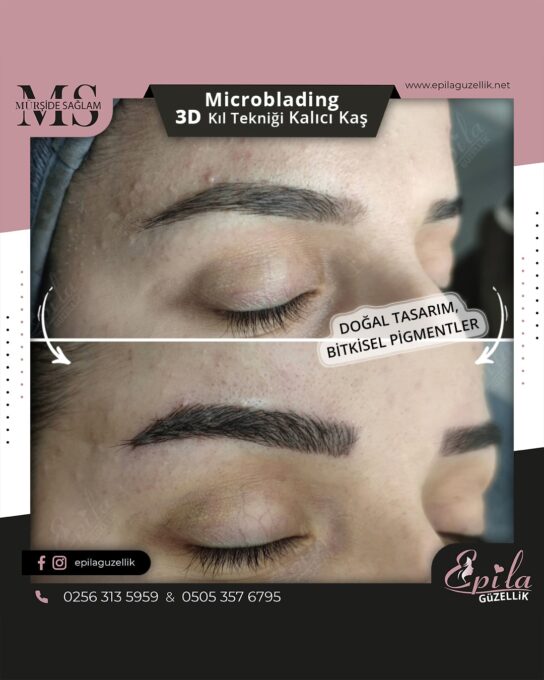 Nazilli - Microblading 3D Kıl Tekniği Kalıcı Kaş Kontürü