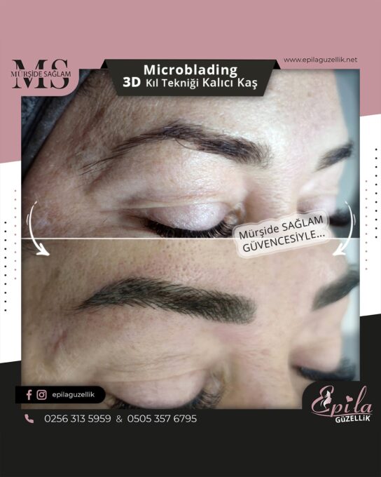 Nazilli - Microblading 3D Kıl Tekniği Kalıcı Kaş Kontürü