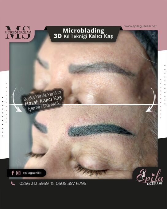 Nazilli - Microblading 3D Kıl Tekniği Kalıcı Kaş Kontürü