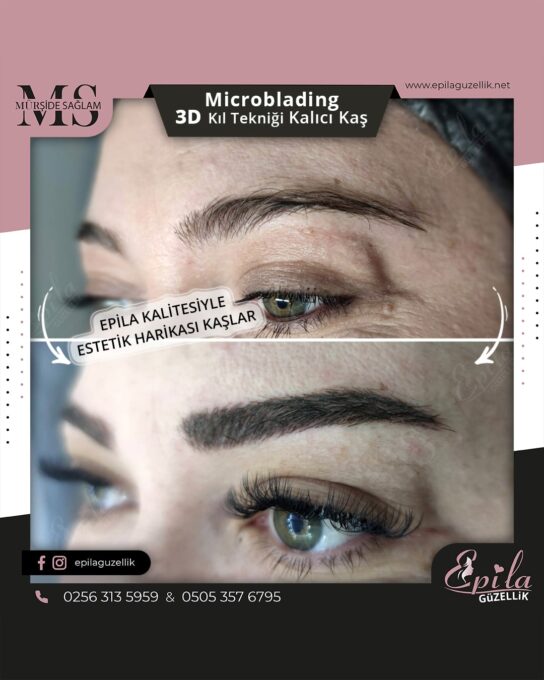 Nazilli - Microblading 3D Kıl Tekniği Kalıcı Kaş Kontürü