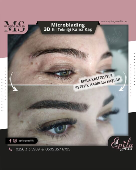 Nazilli - Microblading 3D Kıl Tekniği Kalıcı Kaş Kontürü