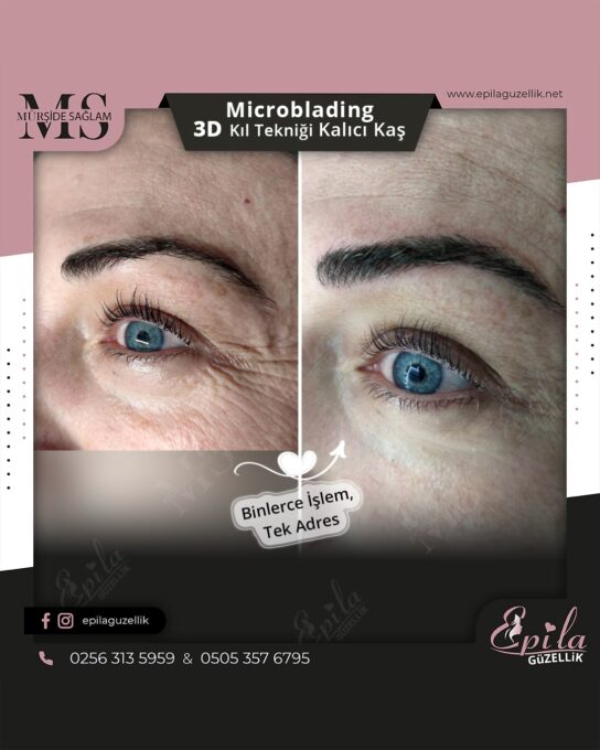 Nazilli - Microblading 3D Kıl Tekniği Kalıcı Kaş Kontürü