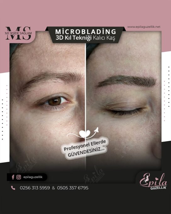 Nazilli - Microblading 3D Kıl Tekniği Kalıcı Kaş Kontürü