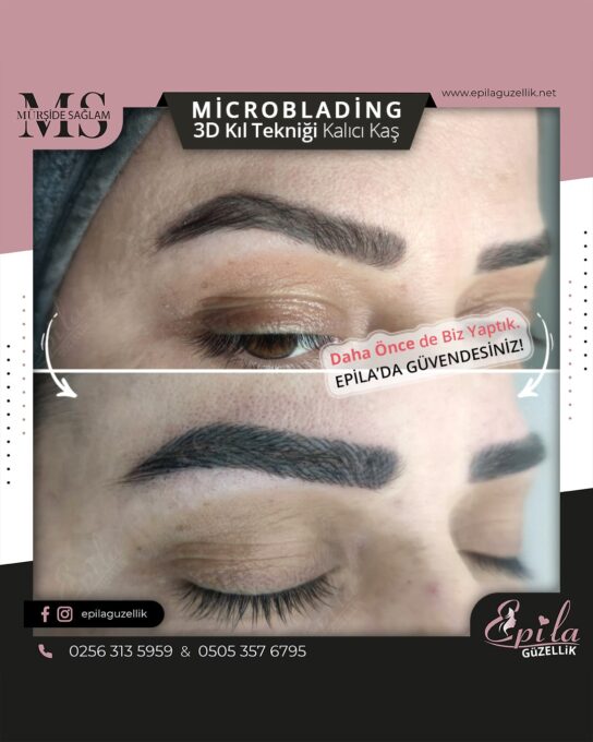 Nazilli - Microblading 3D Kıl Tekniği Kalıcı Kaş Kontürü