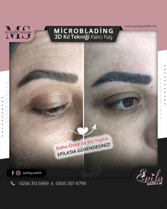 Nazilli - Microblading 3D Kıl Tekniği Kalıcı Kaş Kontürü