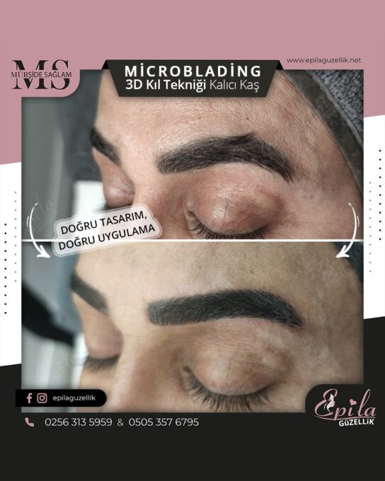 Nazilli - Microblading 3D Kıl Tekniği Kalıcı Kaş Kontürü