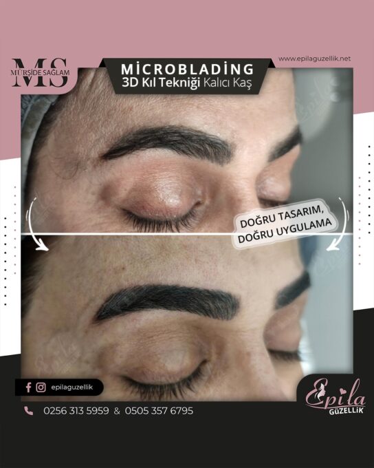 Nazilli - Microblading 3D Kıl Tekniği Kalıcı Kaş Kontürü