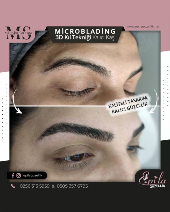 Nazilli - Microblading 3D Kıl Tekniği Kalıcı Kaş Kontürü