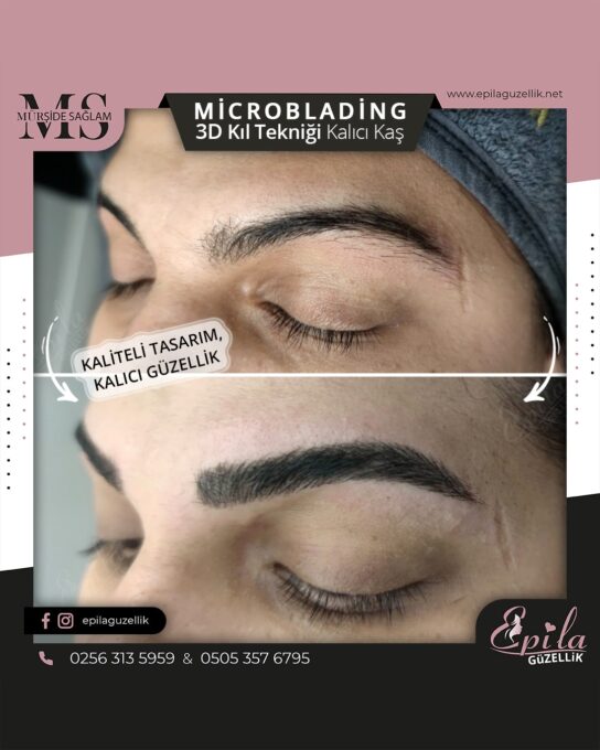 Nazilli - Microblading 3D Kıl Tekniği Kalıcı Kaş Kontürü