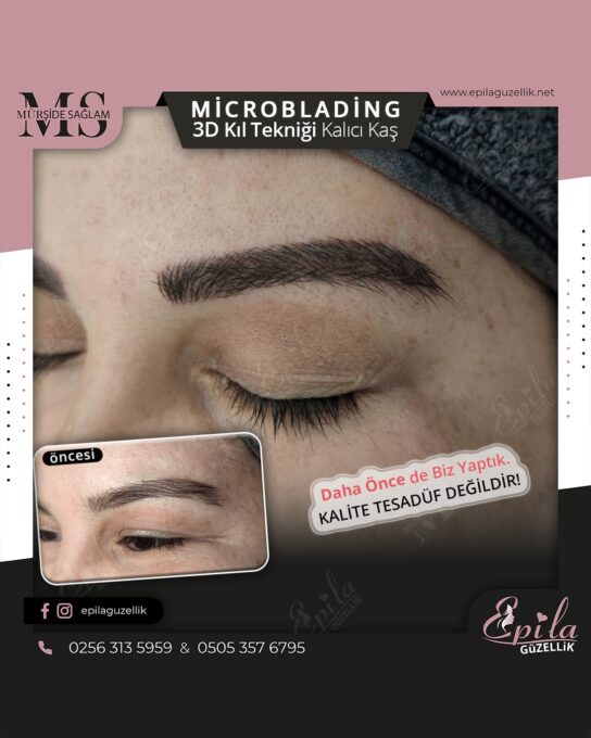 Nazilli - Microblading 3D Kıl Tekniği Kalıcı Kaş Kontürü