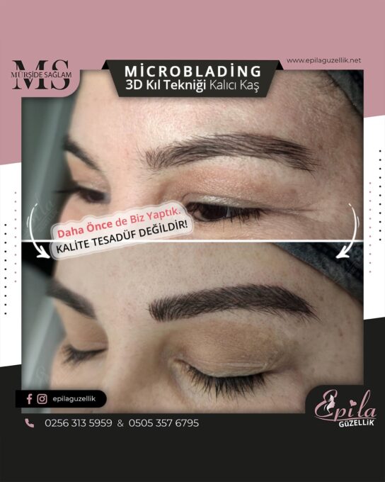 Nazilli - Microblading 3D Kıl Tekniği Kalıcı Kaş Kontürü