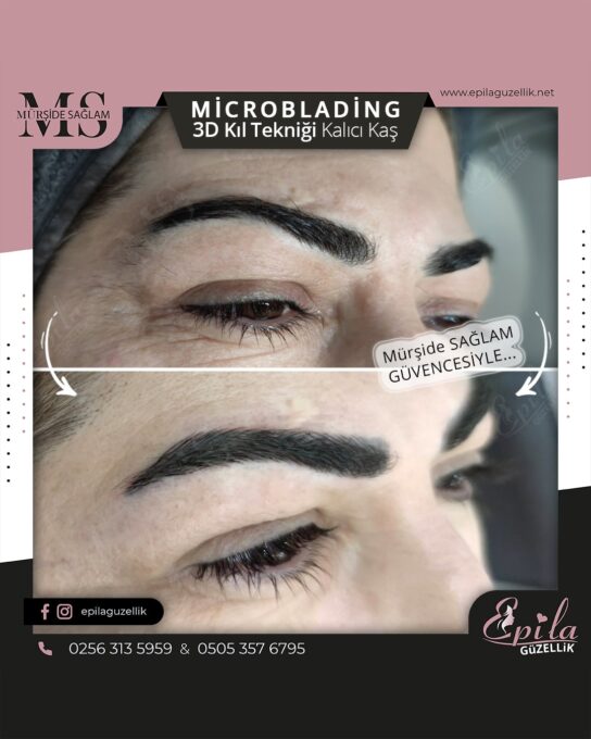 Nazilli - Microblading 3D Kıl Tekniği Kalıcı Kaş Kontürü