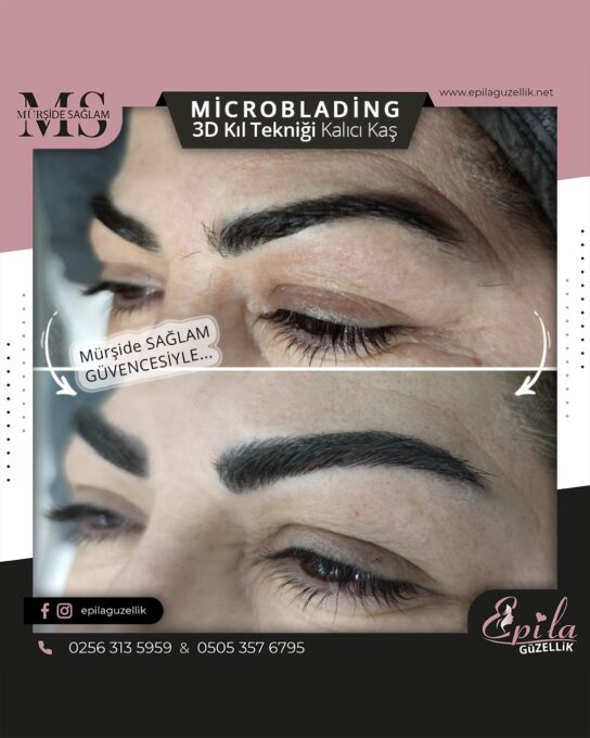 Nazilli - Microblading 3D Kıl Tekniği Kalıcı Kaş Kontürü