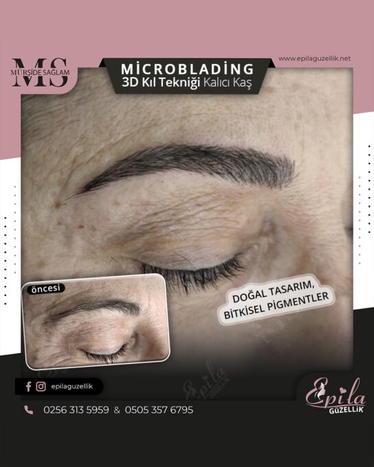 Nazilli - Microblading 3D Kıl Tekniği Kalıcı Kaş Kontürü