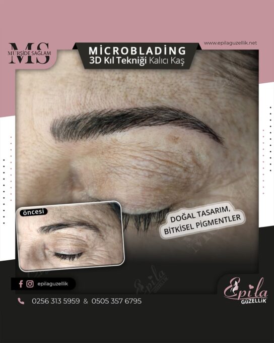 Nazilli - Microblading 3D Kıl Tekniği Kalıcı Kaş Kontürü