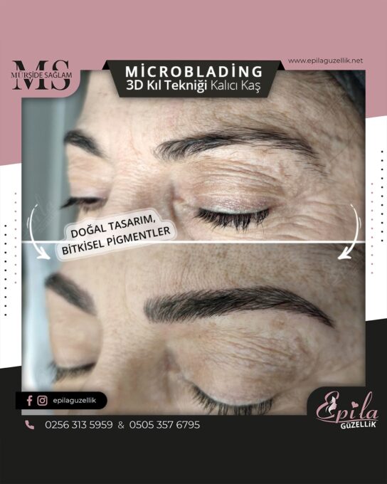 Nazilli - Microblading 3D Kıl Tekniği Kalıcı Kaş Kontürü