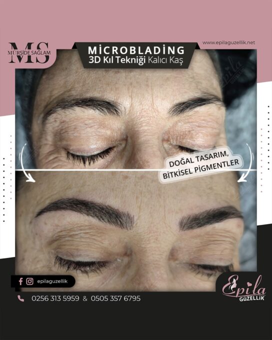 Nazilli - Microblading 3D Kıl Tekniği Kalıcı Kaş Kontürü