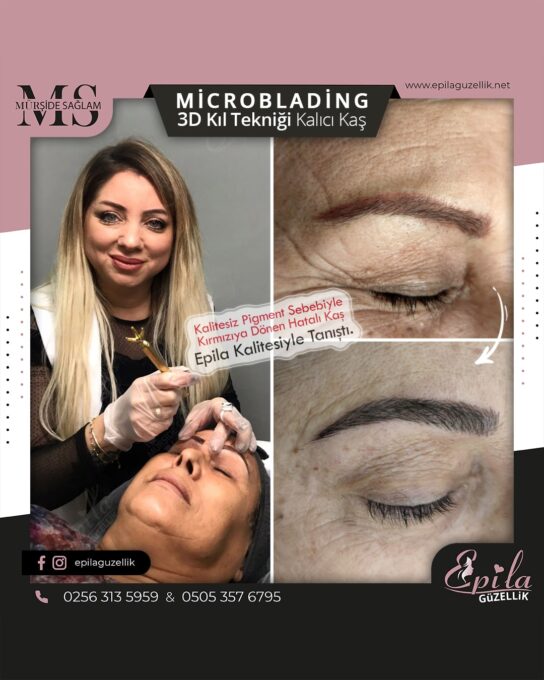 Nazilli - Microblading 3D Kıl Tekniği Kalıcı Kaş Kontürü