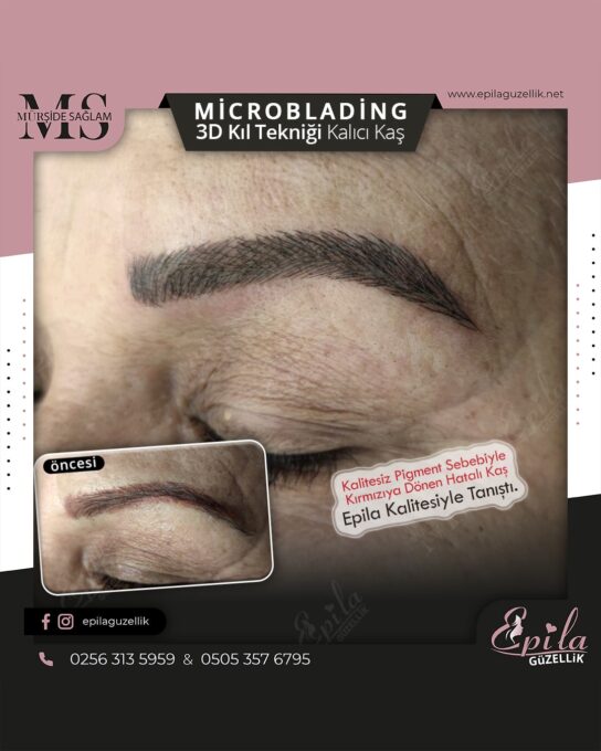 Nazilli - Microblading 3D Kıl Tekniği Kalıcı Kaş Kontürü