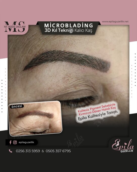 Nazilli - Microblading 3D Kıl Tekniği Kalıcı Kaş Kontürü