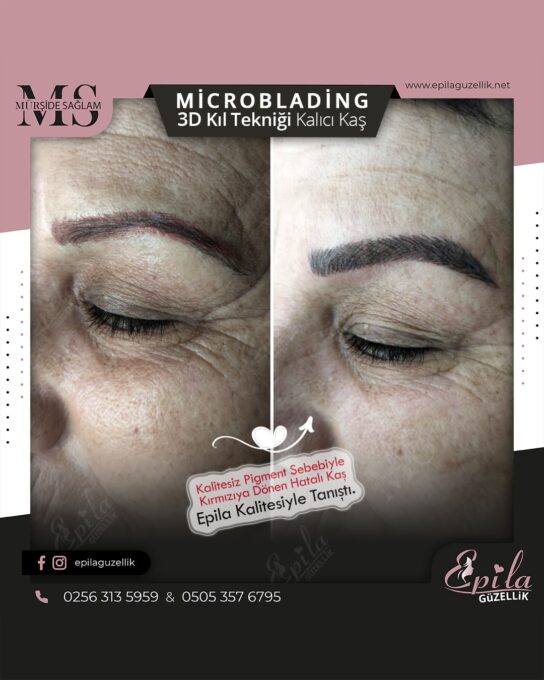 Nazilli - Microblading 3D Kıl Tekniği Kalıcı Kaş Kontürü