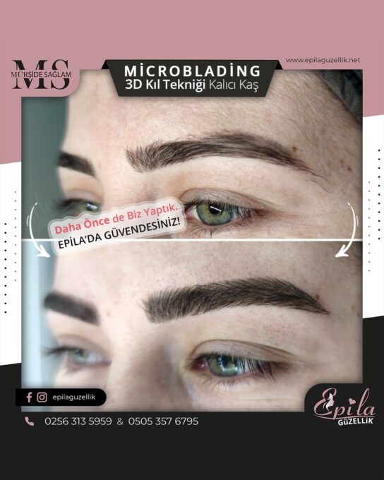 Nazilli - Microblading 3D Kıl Tekniği Kalıcı Kaş Kontürü