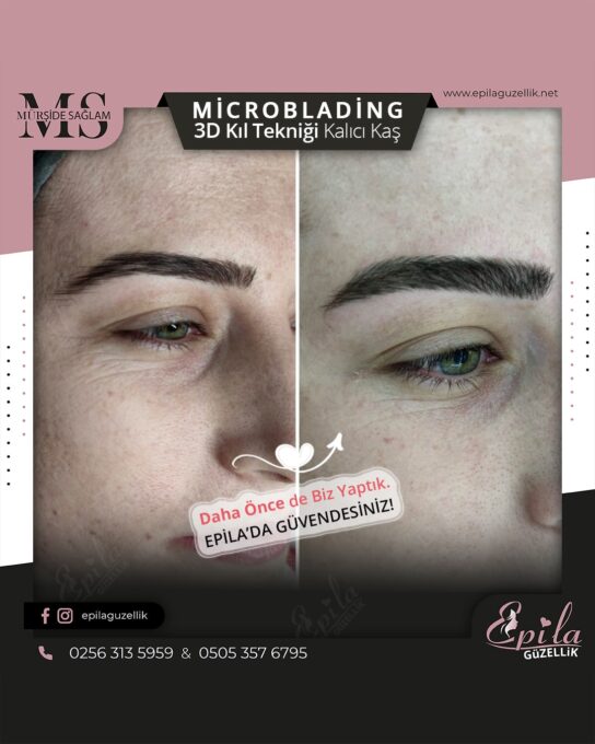 Nazilli - Microblading 3D Kıl Tekniği Kalıcı Kaş Kontürü