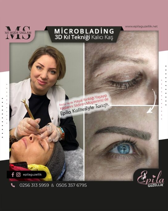 Nazilli - Microblading 3D Kıl Tekniği Kalıcı Kaş Kontürü