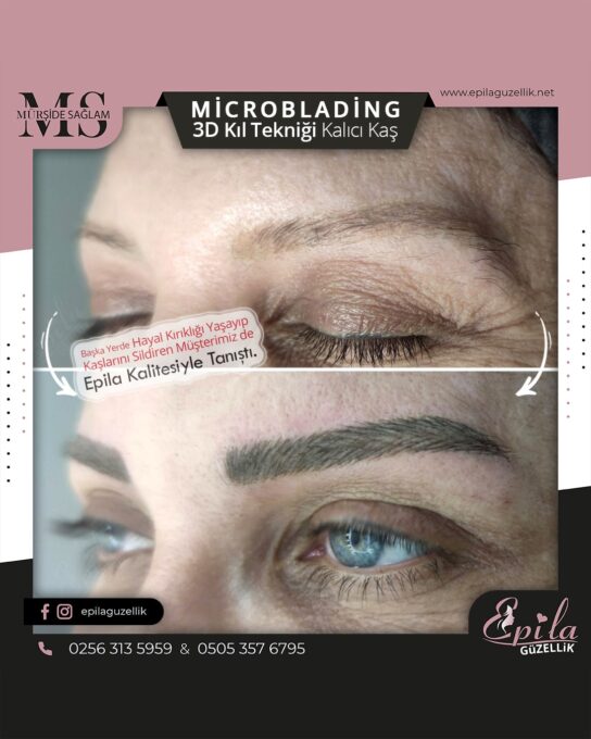 Nazilli - Microblading 3D Kıl Tekniği Kalıcı Kaş Kontürü