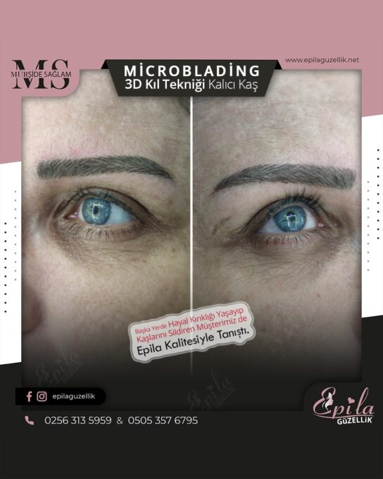 Nazilli - Microblading 3D Kıl Tekniği Kalıcı Kaş Kontürü