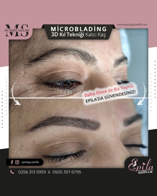 Nazilli - Microblading 3D Kıl Tekniği Kalıcı Kaş Kontürü