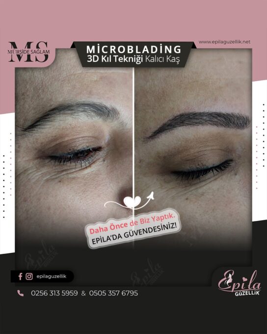 Nazilli - Microblading 3D Kıl Tekniği Kalıcı Kaş Kontürü