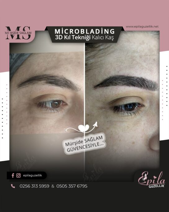 Nazilli - Microblading 3D Kıl Tekniği Kalıcı Kaş Kontürü