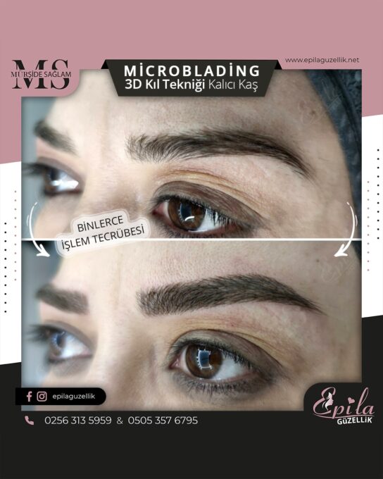 Nazilli - Microblading 3D Kıl Tekniği Kalıcı Kaş Kontürü