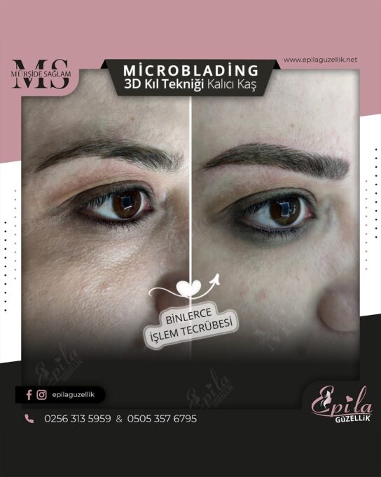 Nazilli - Microblading 3D Kıl Tekniği Kalıcı Kaş Kontürü