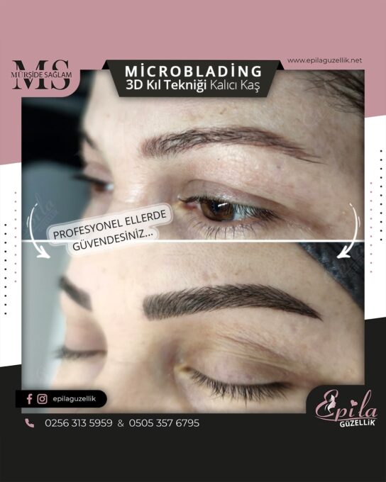 Nazilli - Microblading 3D Kıl Tekniği Kalıcı Kaş Kontürü