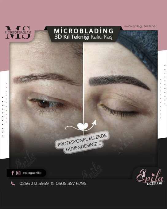 Nazilli - Microblading 3D Kıl Tekniği Kalıcı Kaş Kontürü