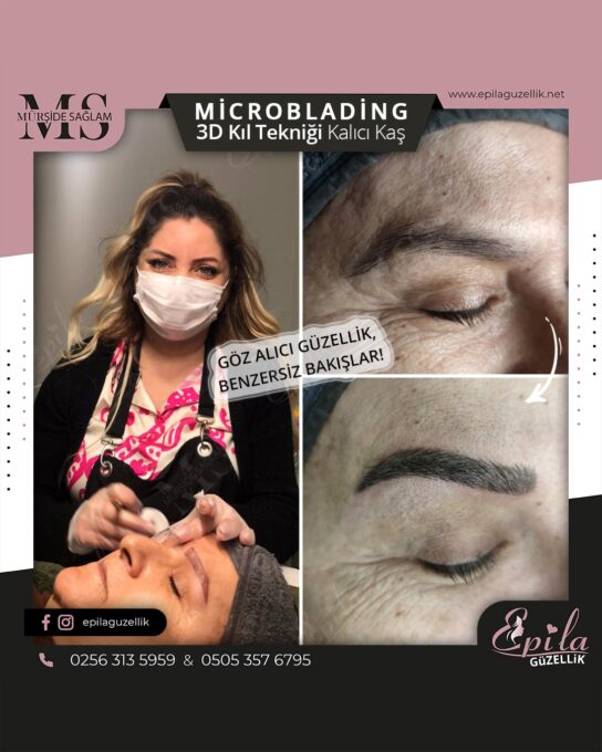 Nazilli - Microblading 3D Kıl Tekniği Kalıcı Kaş Kontürü