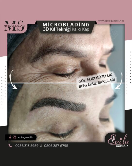 Nazilli - Microblading 3D Kıl Tekniği Kalıcı Kaş Kontürü