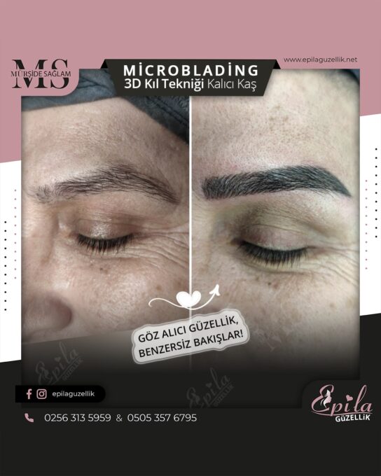 Nazilli - Microblading 3D Kıl Tekniği Kalıcı Kaş Kontürü