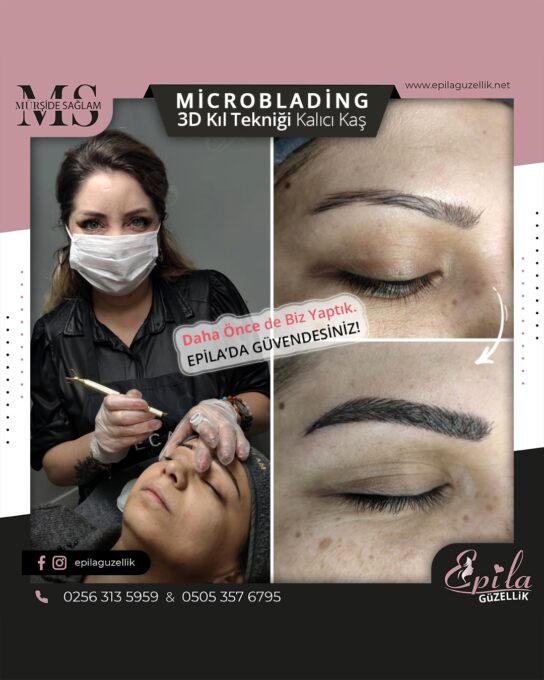 Nazilli - Microblading 3D Kıl Tekniği Kalıcı Kaş Kontürü