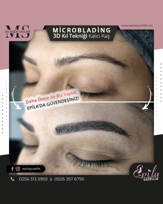 Nazilli - Microblading 3D Kıl Tekniği Kalıcı Kaş Kontürü