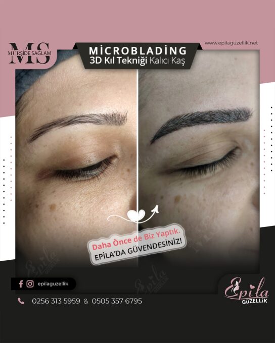 Nazilli - Microblading 3D Kıl Tekniği Kalıcı Kaş Kontürü